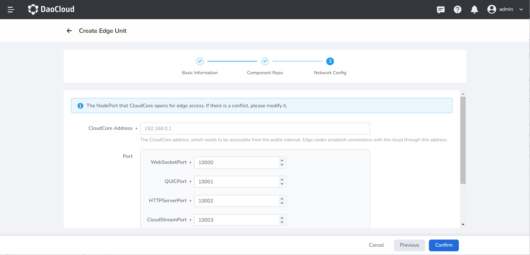 Network Config