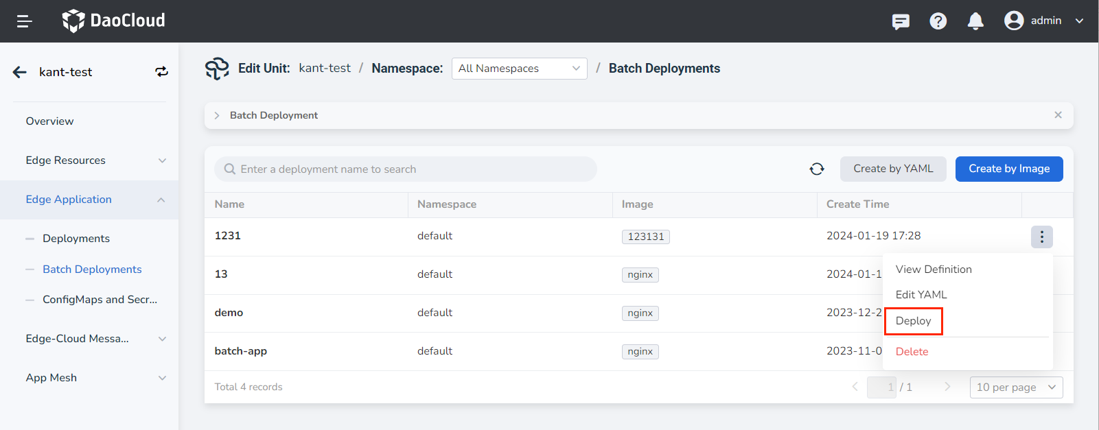 Batch Deployments